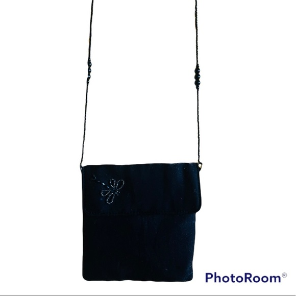 Gorgeous Beaded Strap Soft Butterfly Purse. - Picture 4 of 8